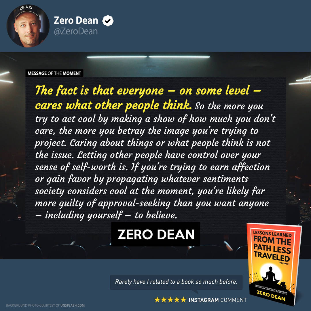 Lessons Learned from The Path Less Traveled by Zero Dean