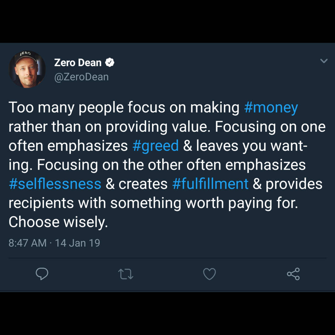 Lessons Learned from The Path Less Traveled by Zero Dean