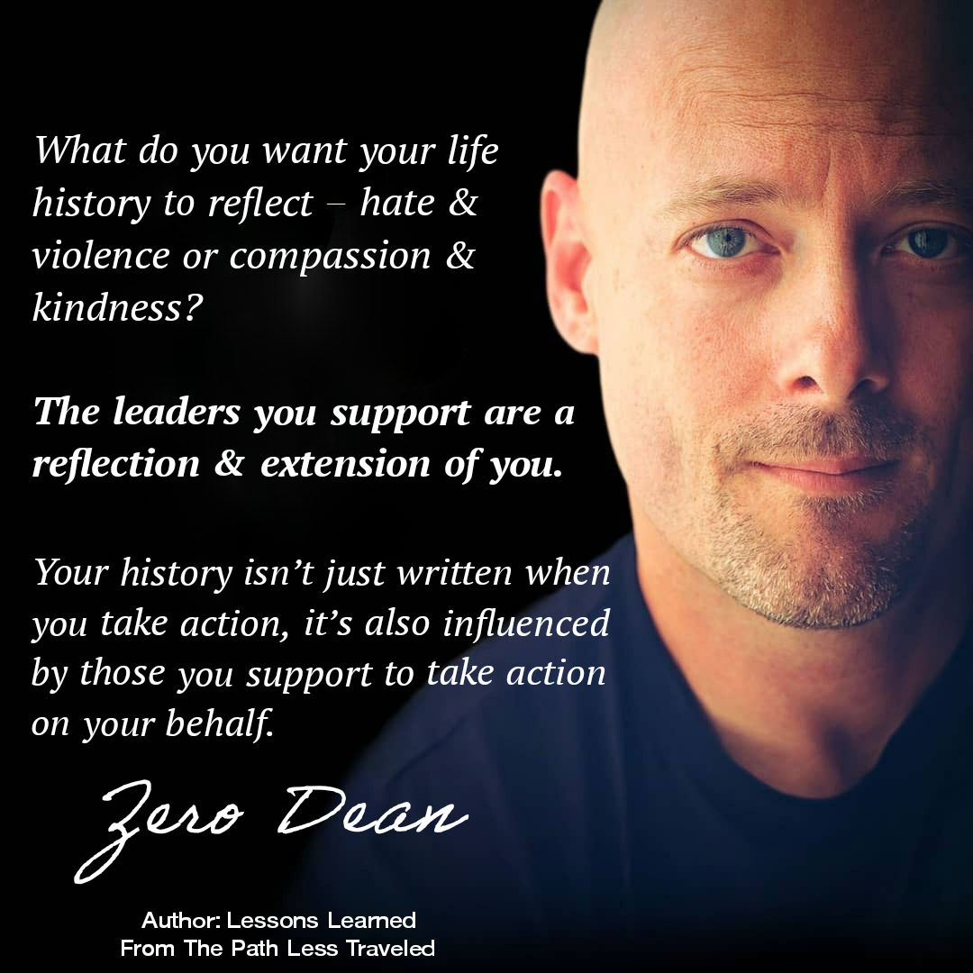 Hate & violence vs compassion & kindness - Zero Dean