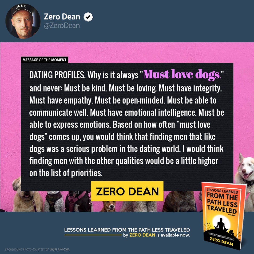 Lessons Learned from The Path Less Traveled by Zero Dean