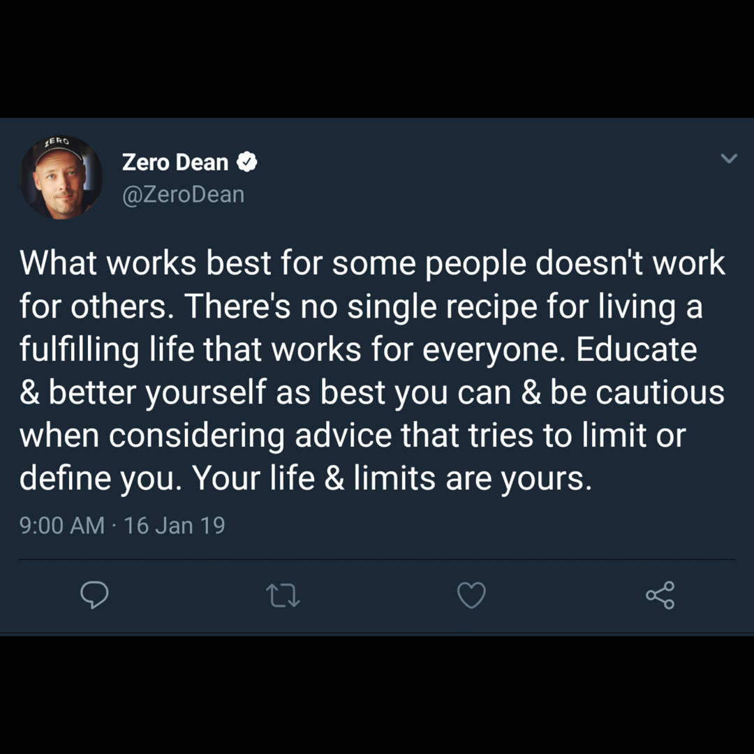 Lessons Learned from The Path Less Traveled by Zero Dean