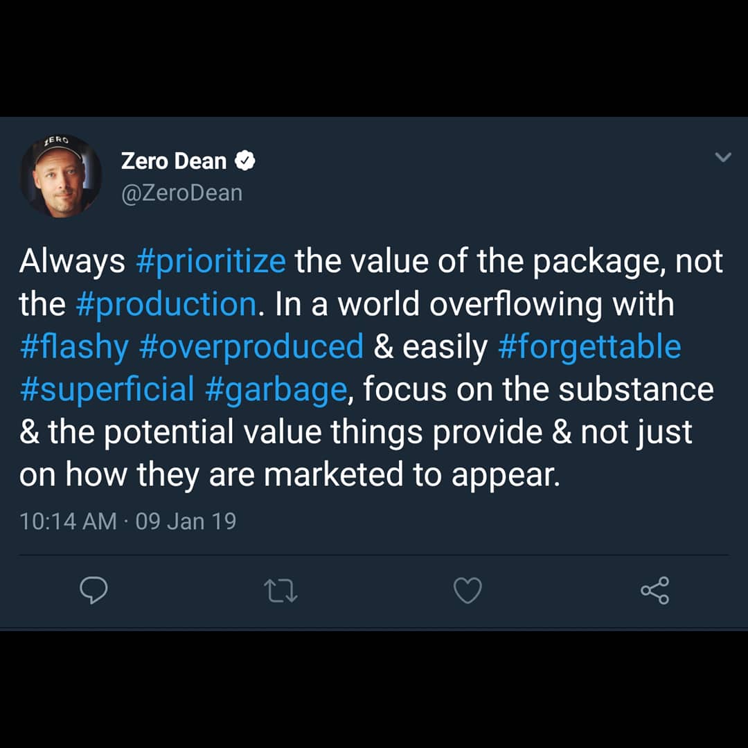 Lessons Learned from The Path Less Traveled by Zero Dean