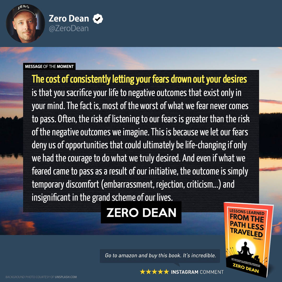 Lessons Learned from The Path Less Traveled by Zero Dean