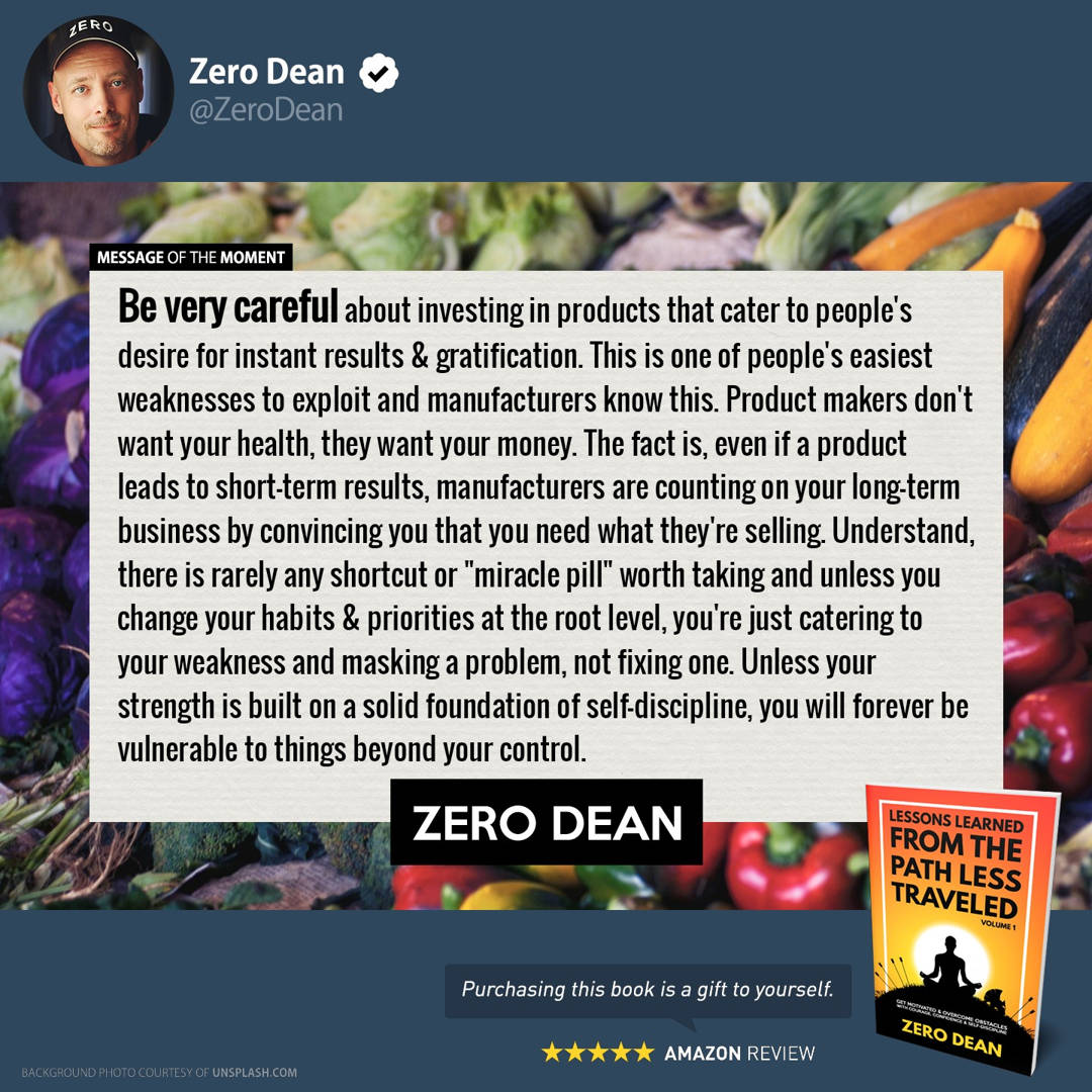 Lessons Learned from The Path Less Traveled by Zero Dean