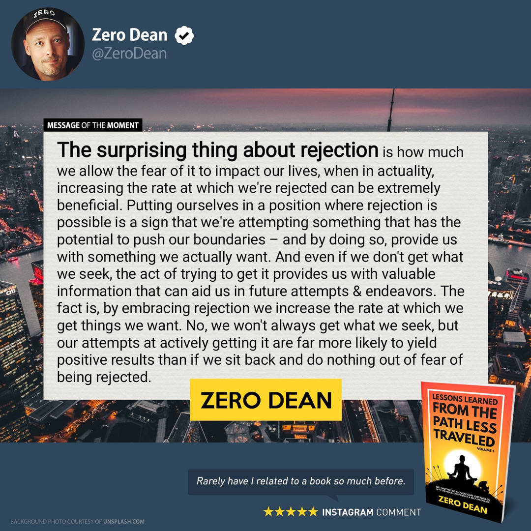 Lessons Learned from The Path Less Traveled by Zero Dean