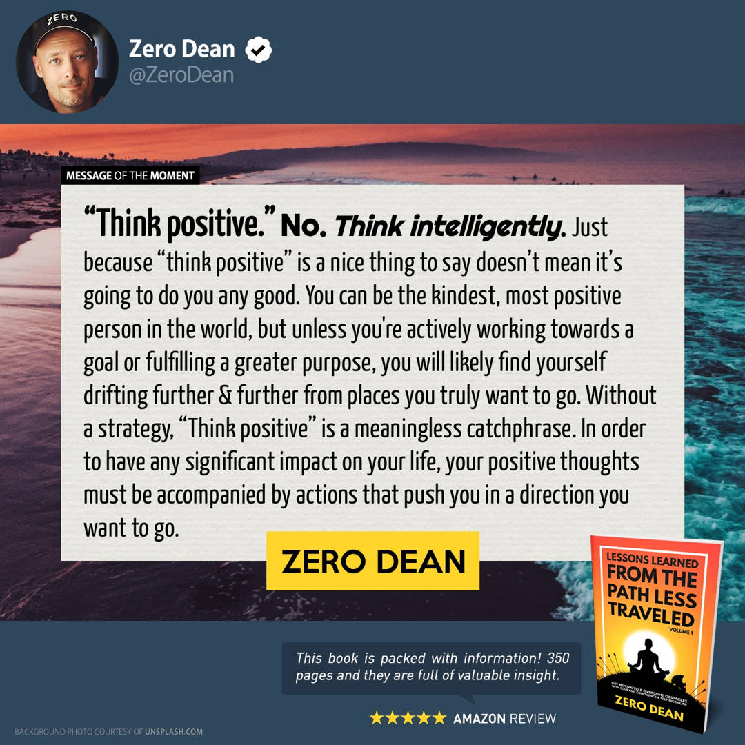 Lessons Learned from The Path Less Traveled by Zero Dean