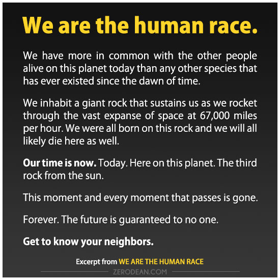 we are one human race