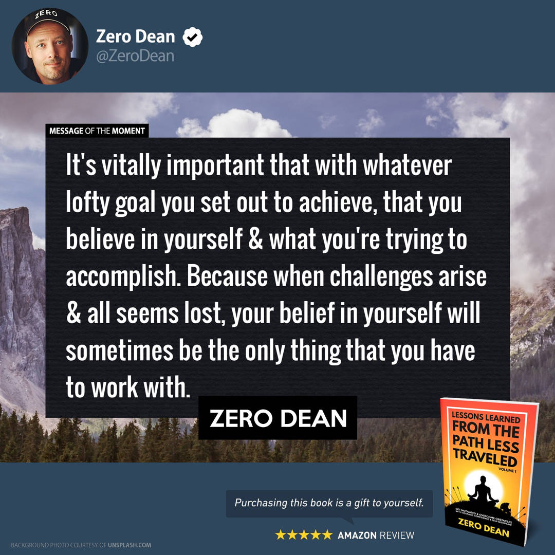 Lessons Learned from The Path Less Traveled by Zero Dean